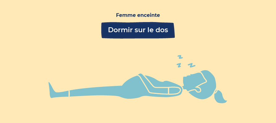 dormir enceinte sur le dos