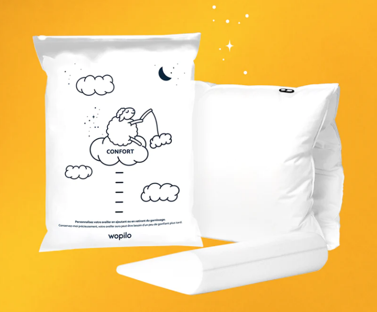 Optez pour l'oreiller Wopilo plus pour un soutien cervical sur mesure